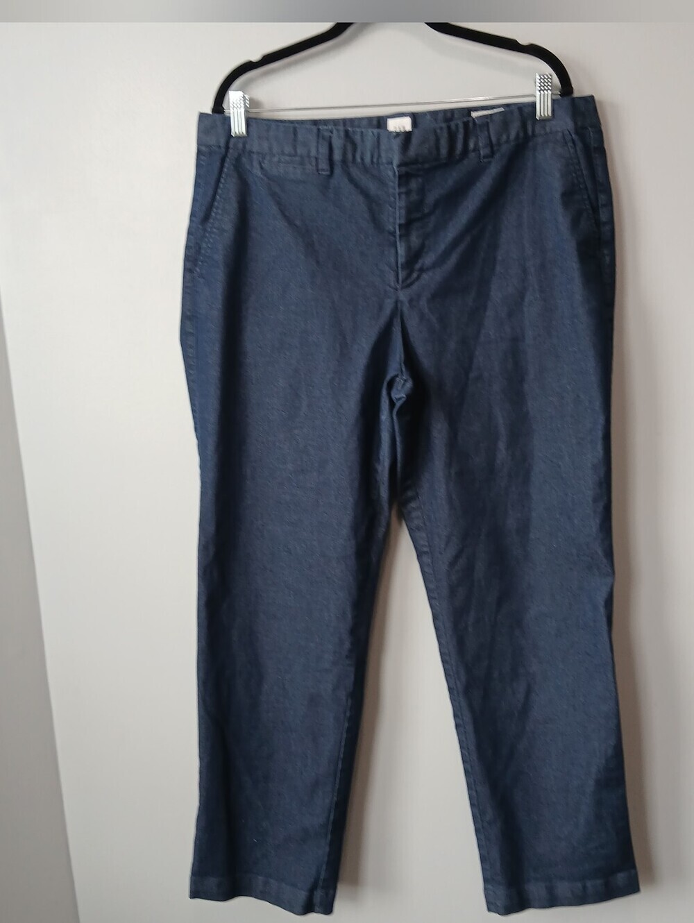 GAP Slim City Crop Denim Pants Womens 16 Tall Classic Office Casual - Picture 1 of 7